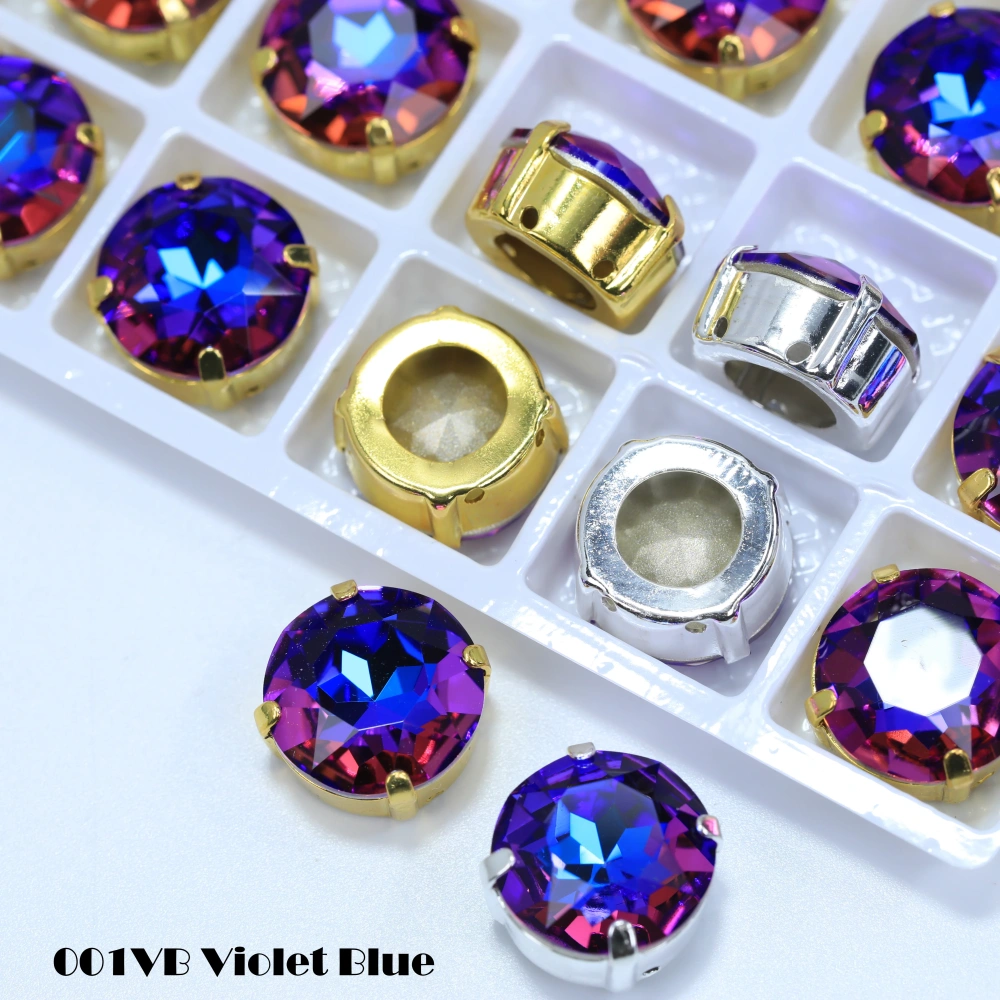 Gemstone Flower Size 6-16 Sharp Bottom Fancy Drill Shiny Glass Crystal Rhinestones Cloth Shoes  Art Decoration Jewelry Making