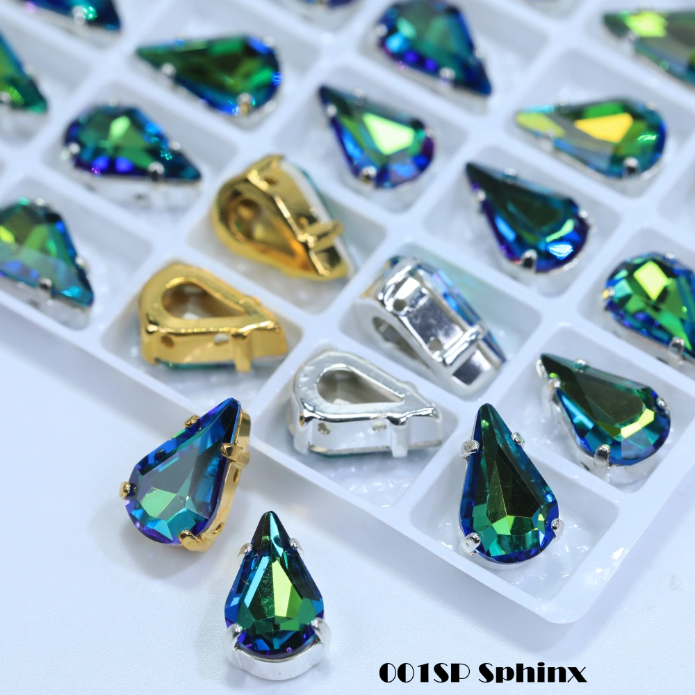 Thin Claw Setting Rhinestones High Quality Pointed Back Sew on Gems for Wedding Dress Dancewear Shoes Bag Decoration DIY Craft