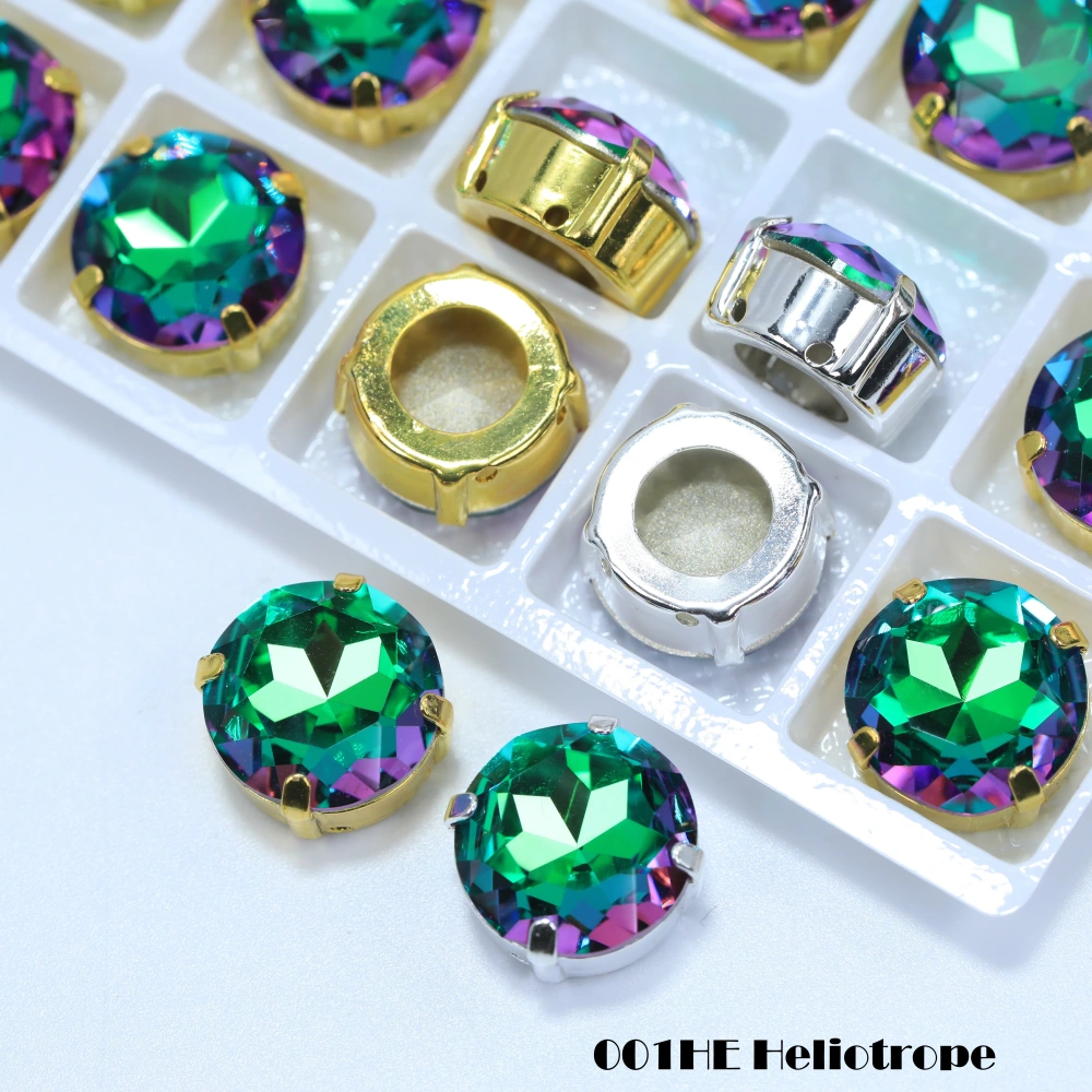Gemstone Flower Size 6-16 Sharp Bottom Fancy Drill Shiny Glass Crystal Rhinestones Cloth Shoes  Art Decoration Jewelry Making