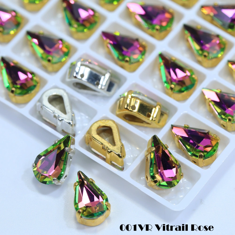 Thin Claw Setting Rhinestones High Quality Pointed Back Sew on Gems for Wedding Dress Dancewear Shoes Bag Decoration DIY Craft
