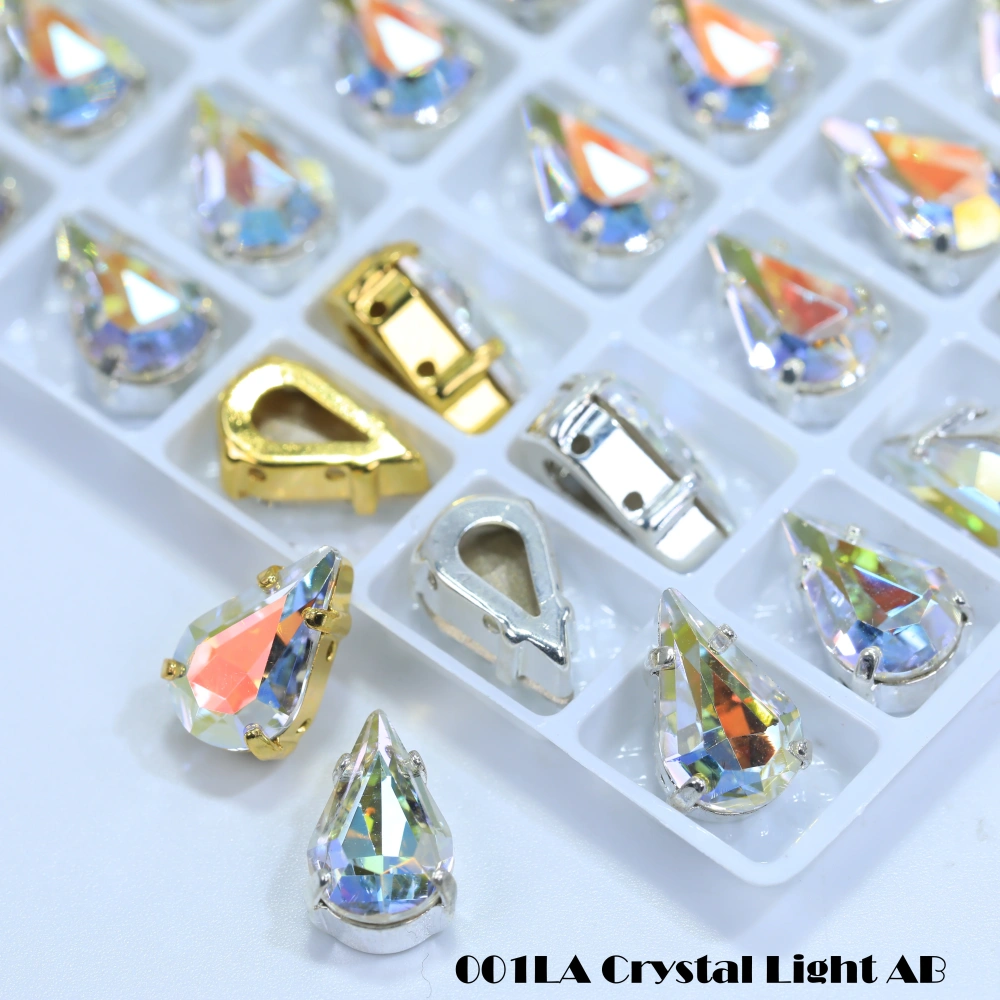 Thin Claw Setting Rhinestones High Quality Pointed Back Sew on Gems for Wedding Dress Dancewear Shoes Bag Decoration DIY Craft