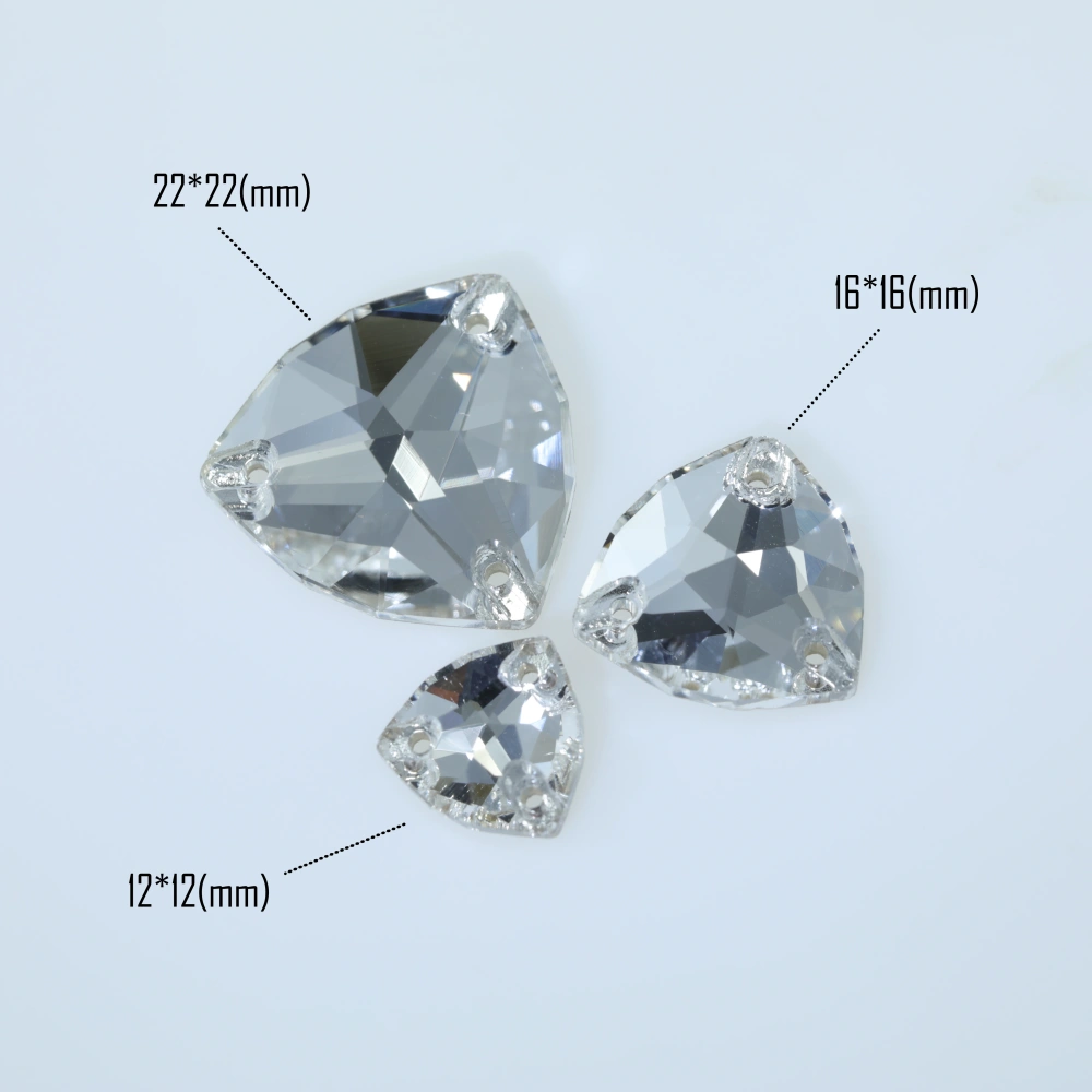 Trilliant Sew-on Rhinestones Top Quality Glass Crystal Paint Effect EN FlatBack Easy to Sew for Wedding Dress Jacket Bag Shoes