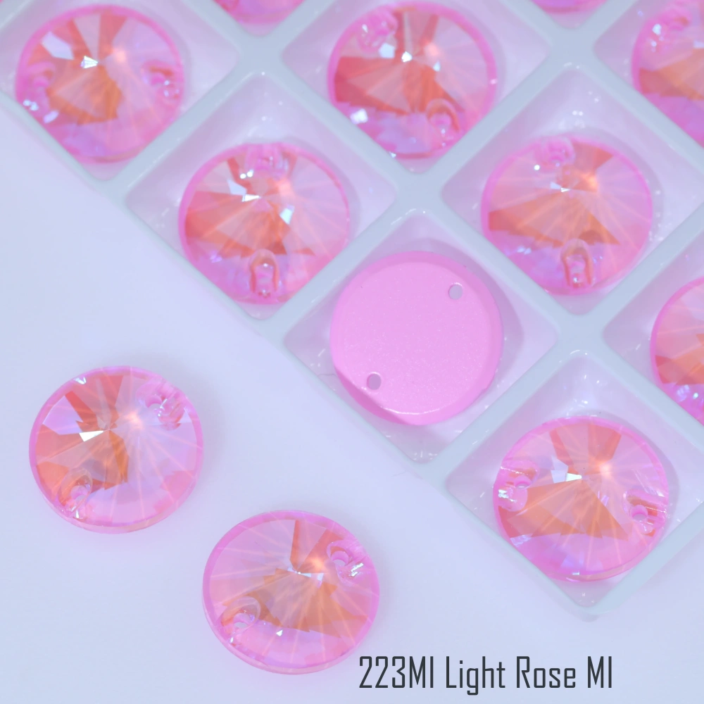 Rivoli MI Sparkling Paint Effect Sew-on Stones Premium Glass Crystal Rhinestones for Wedding Dresses  Clothing Hair Accessories