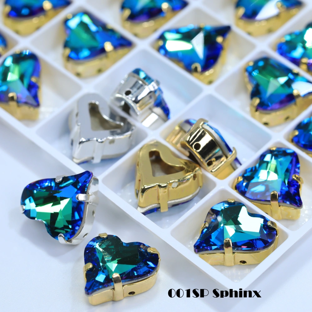 Shiny AB Crystal Top Rhinestones 4809 Sweet Heart Fancy Stone Claw Drill for DIY Jewelry Making Nail Arts Clothing Decorations