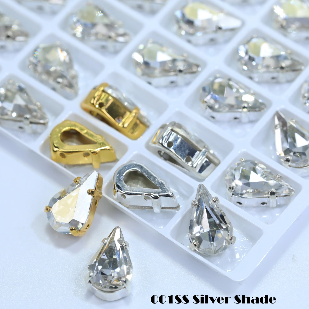 Thin Claw Setting Rhinestones High Quality Pointed Back Sew on Gems for Wedding Dress Dancewear Shoes Bag Decoration DIY Craft