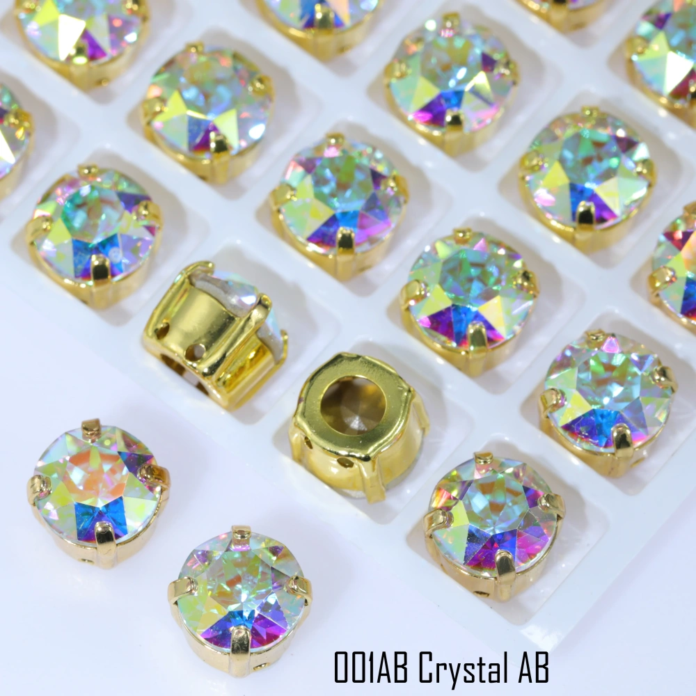 XIRIUS Chaton Sharp-Bottom Fancy Claw-Set Rhinestones Crystal Plating Effect High-Shine DIY Accessorie for Wedding Dresses Shoes