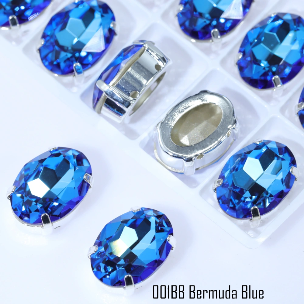 Premium Oval Fancy Stone Claw-Set Rhinestones Multi-Cut Sparkle Secure Claw Setting Ideal for Jewelry Design DIY Crafts Garment