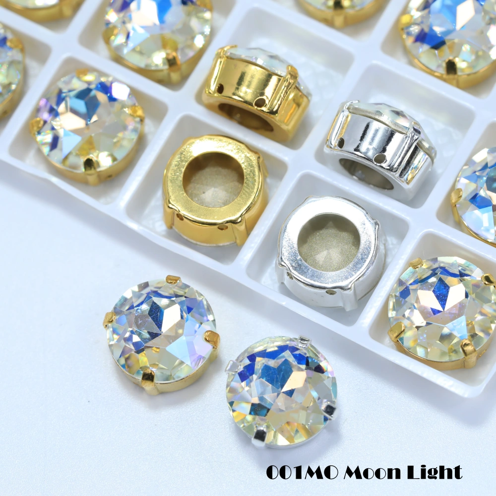 Gemstone Flower Size 6-16 Sharp Bottom Fancy Drill Shiny Glass Crystal Rhinestones Cloth Shoes  Art Decoration Jewelry Making