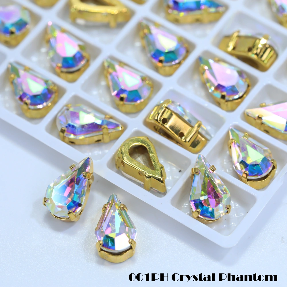 Thin Claw Setting Rhinestones High Quality Pointed Back Sew on Gems for Wedding Dress Dancewear Shoes Bag Decoration DIY Craft