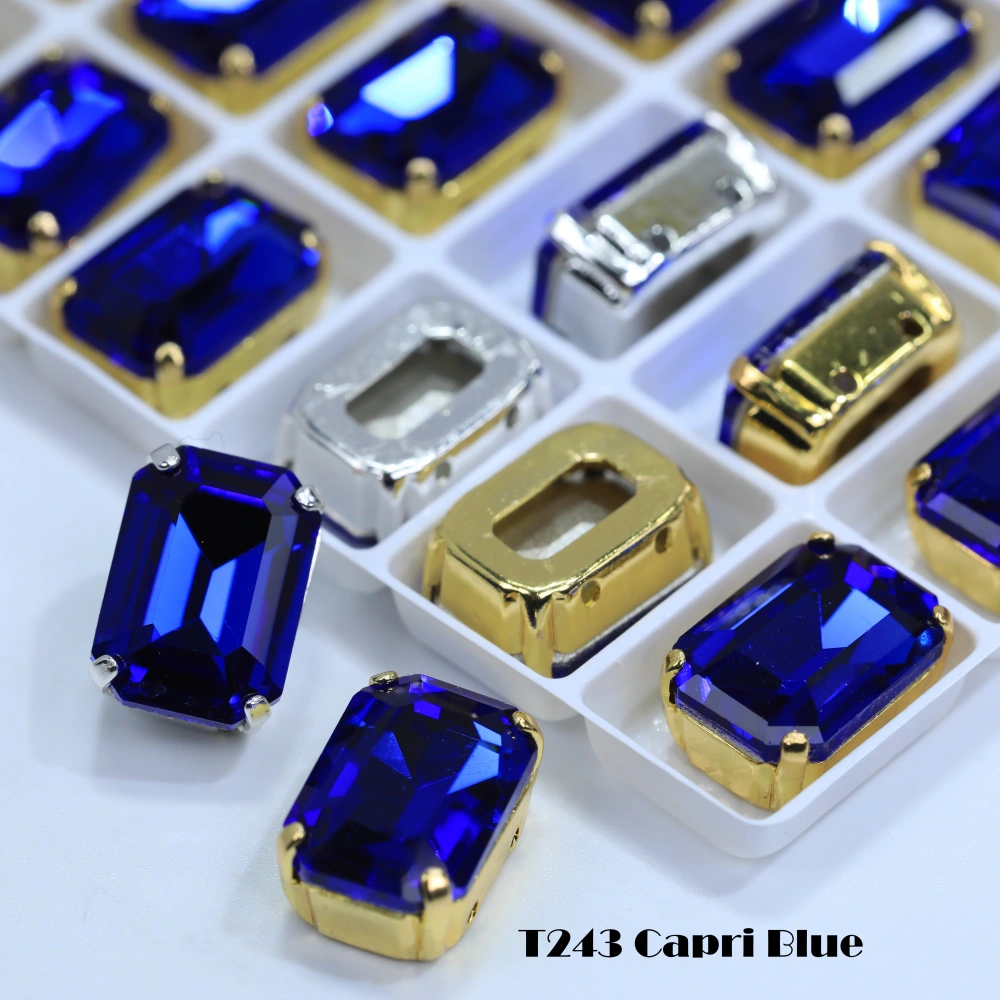 Cushion Octagon Fancy Stone Rhinestone Octagon Crystal Stone Shiny Glass Fancy Stone Bags Shoes Jewelry DIY Craft Accessories