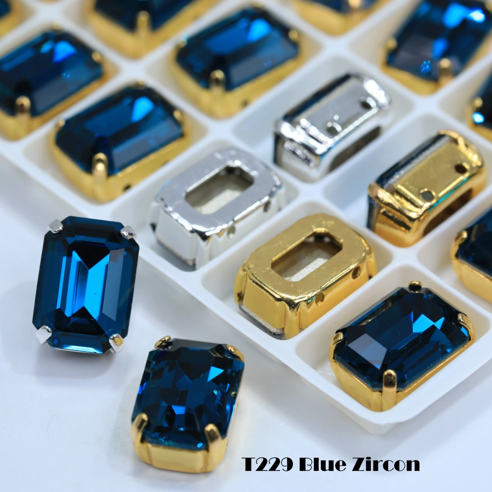 Cushion Octagon Fancy Stone Rhinestone Octagon Crystal Stone Shiny Glass Fancy Stone Bags Shoes Jewelry DIY Craft Accessories