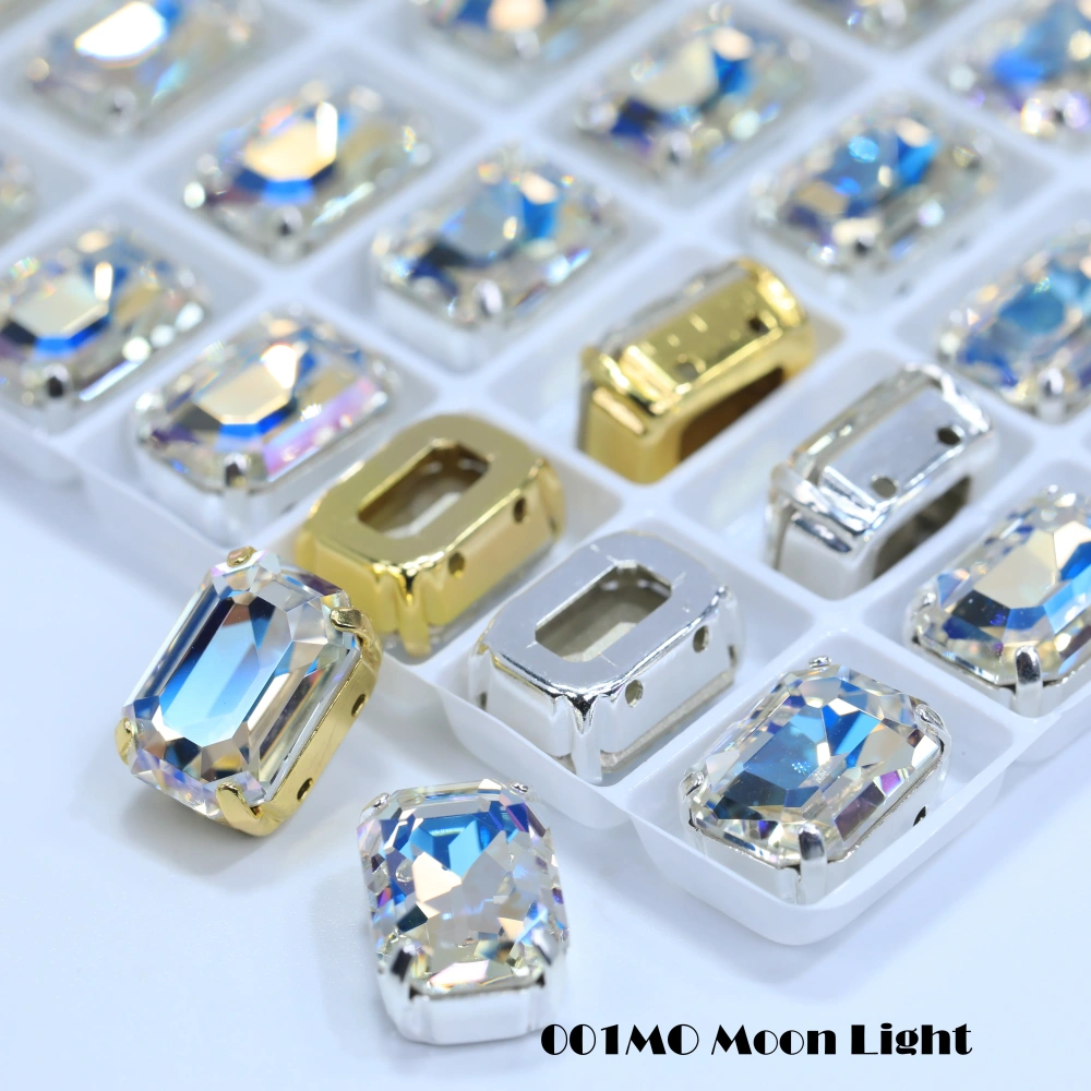 Cushion Octagon Fancy Stone Rhinestone Octagon Crystal Stone Shiny Glass Fancy Stone Bags Shoes Jewelry DIY Craft Accessories