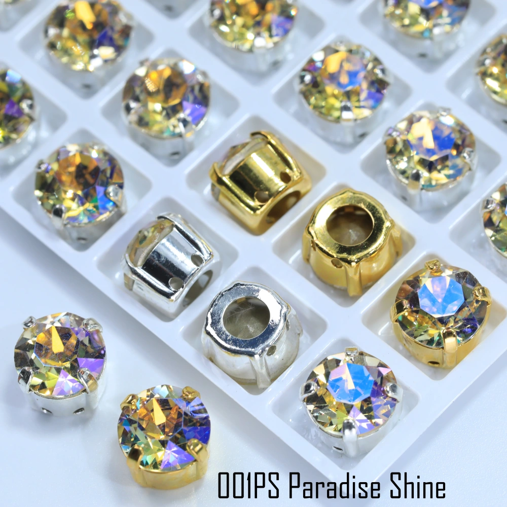 XIRIUS Chaton Sharp-Bottom Fancy Claw-Set Rhinestones Crystal Plating Effect High-Shine DIY Accessorie for Wedding Dresses Shoes