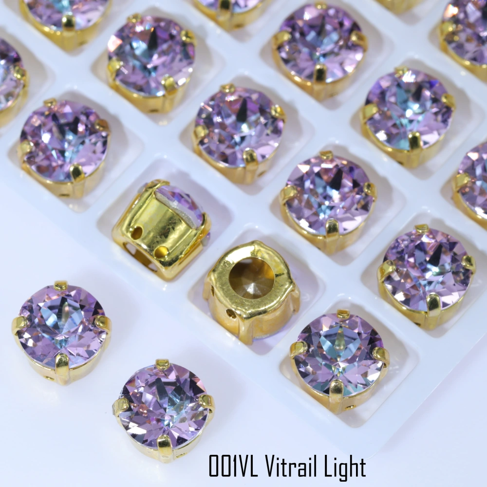 XIRIUS Chaton Sharp-Bottom Fancy Claw-Set Rhinestones Crystal Plating Effect High-Shine DIY Accessorie for Wedding Dresses Shoes