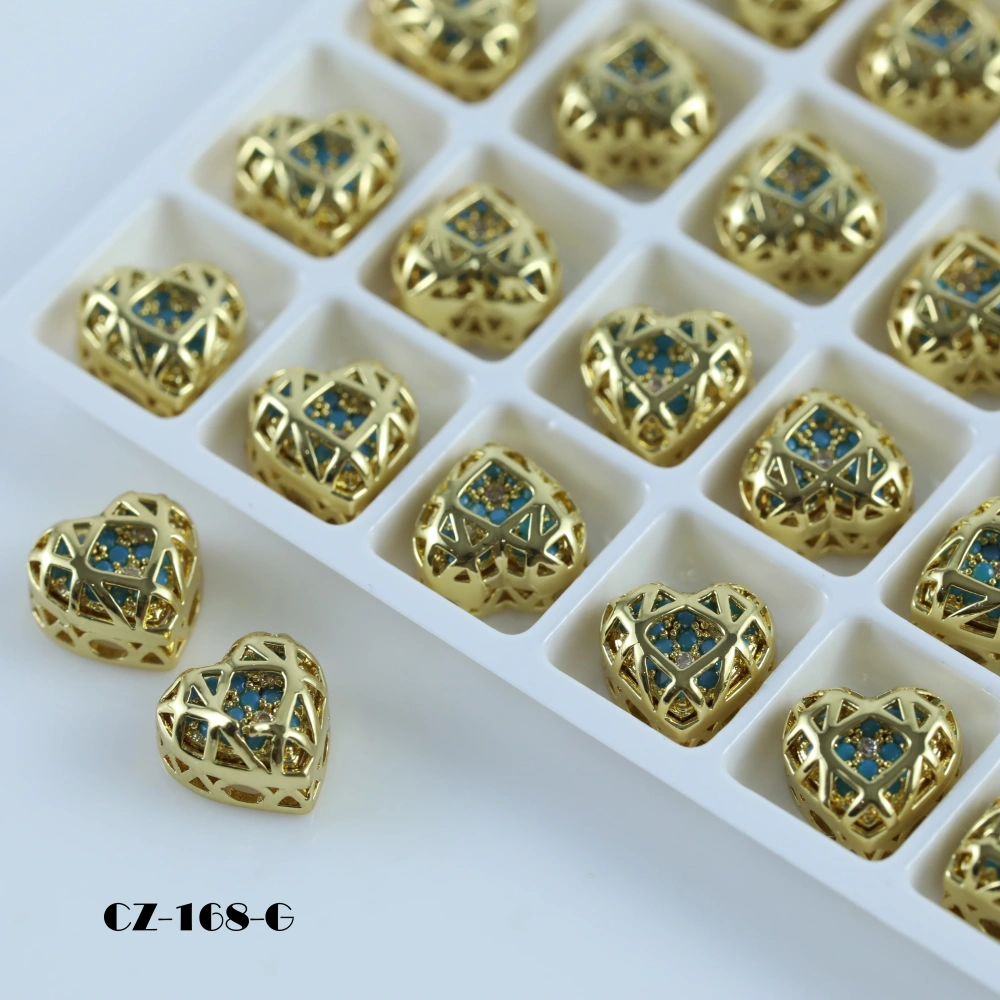 Heart Shaped Claw Rhinestones Drill Brilliant Crystal Cube Series DIY Ornament Accessories  Bags Shoes Wedding Dress Decoration