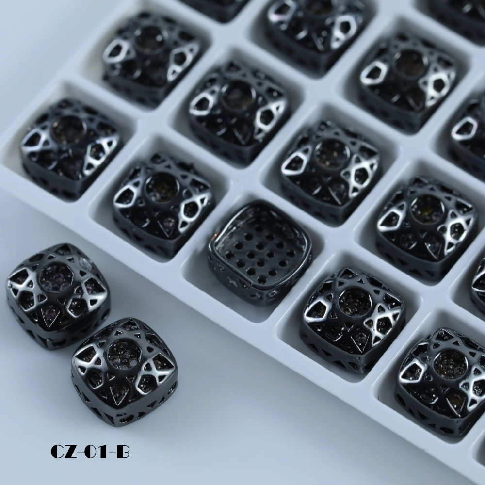 Fat Square Claw Rhinestones Drill Cube Series Cushion Stone Crystal DIY Bags Shoes Wedding Dress Apparel Handmade Craft Supplies