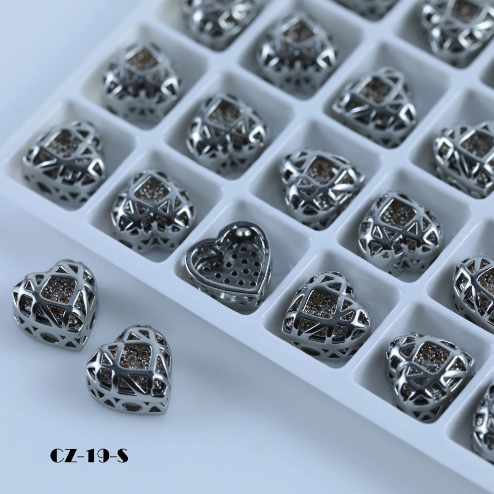 Heart Shaped Claw Rhinestones Drill Brilliant Crystal Cube Series DIY Ornament Accessories  Bags Shoes Wedding Dress Decoration