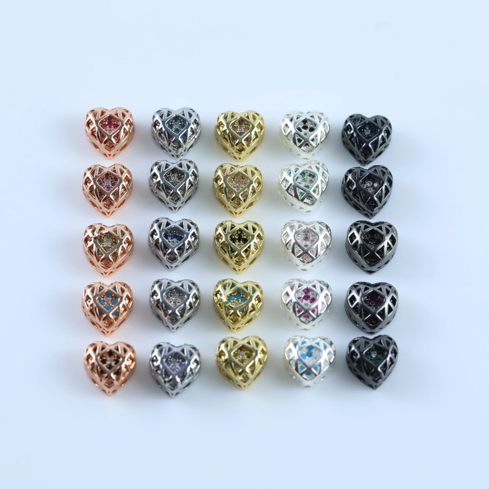 Heart Shaped Claw Rhinestones Drill Brilliant Crystal Cube Series DIY Ornament Accessories  Bags Shoes Wedding Dress Decoration