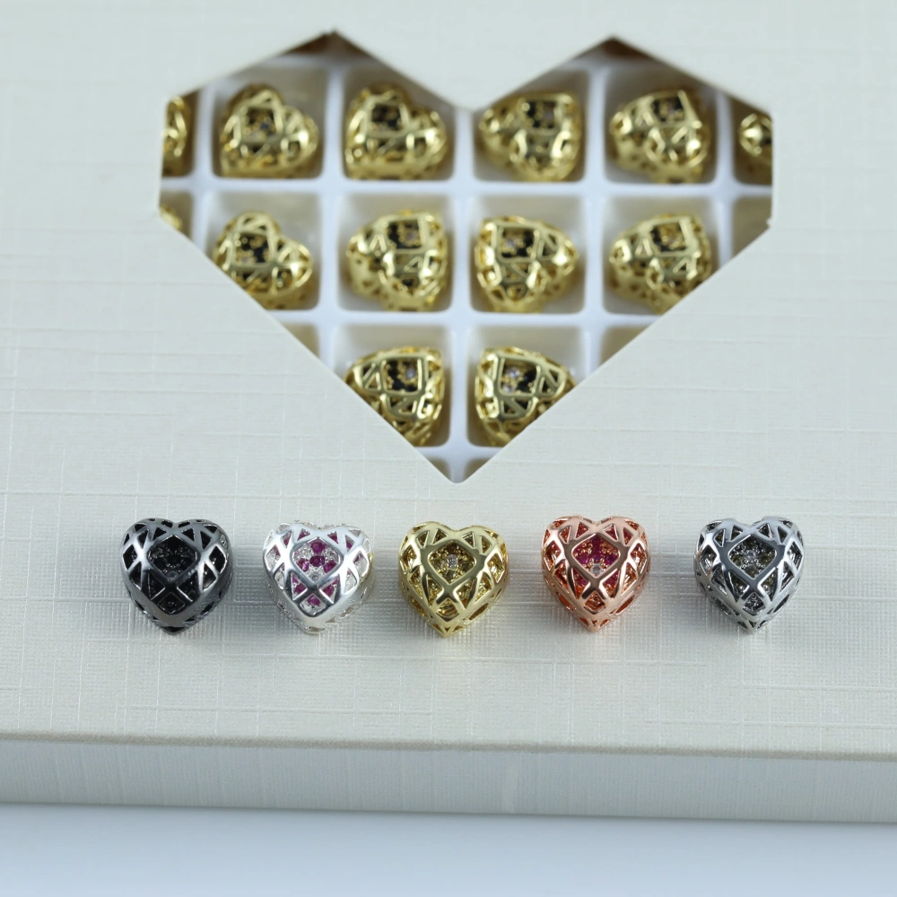 Heart Shaped Claw Rhinestones Drill Brilliant Crystal Cube Series DIY Ornament Accessories  Bags Shoes Wedding Dress Decoration