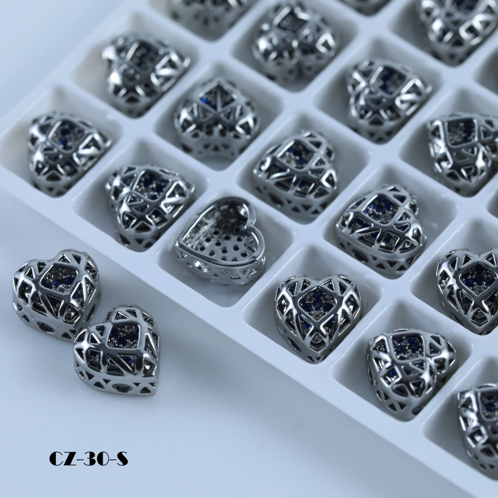Heart Shaped Claw Rhinestones Drill Brilliant Crystal Cube Series DIY Ornament Accessories  Bags Shoes Wedding Dress Decoration