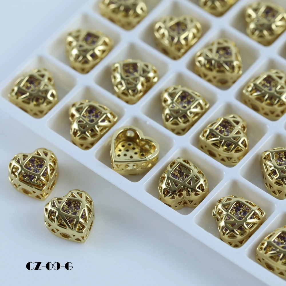 Heart Shaped Claw Rhinestones Drill Brilliant Crystal Cube Series DIY Ornament Accessories  Bags Shoes Wedding Dress Decoration