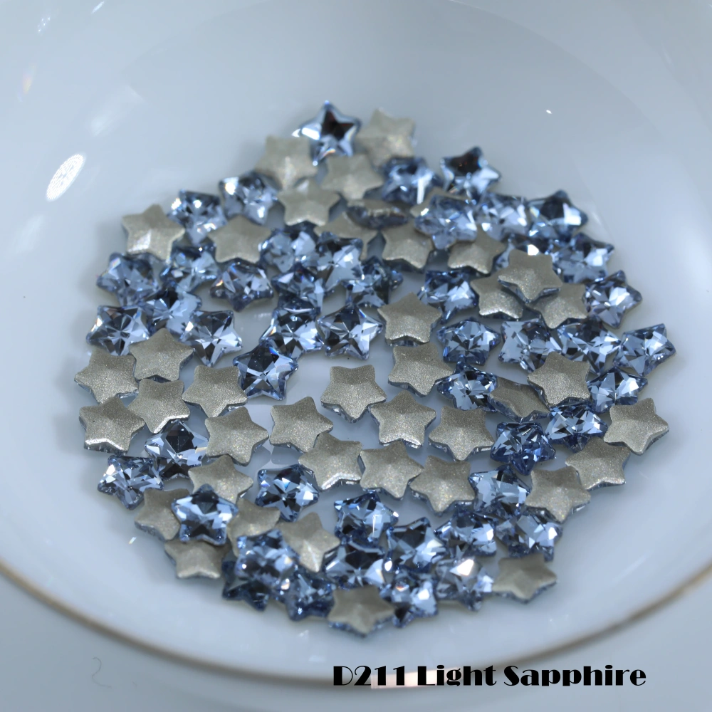 Shiny Crystal Stone Star Flat Back Bevel Edge Plus Rhinestones For Nail Art Bag Wedding Dress DIY Accessories Handcraft Supplies