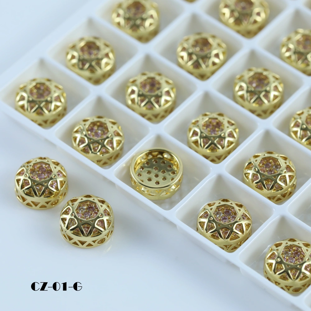 Shiny Crystal Round Claw Rhinestones Drill Cube Series For DIY Jewelry Making Accessories Bags Shoes Wedding Dress Decoration