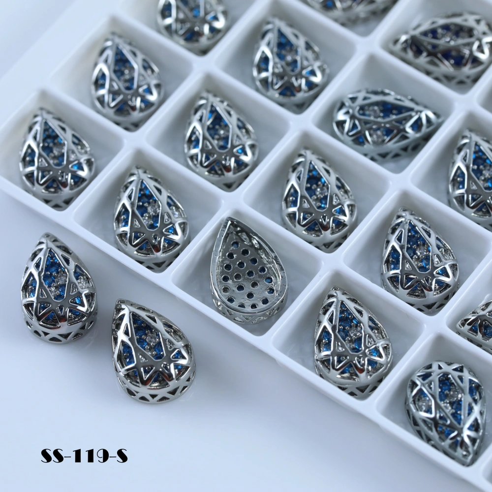 Drop Shaped Claw Rhinestones Drill Cube Series Sparkling Crystal For DIY Bags Shoes Wedding Dress Garmen Handmade Craft Supplies