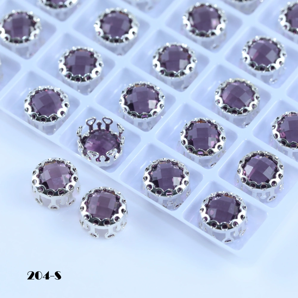 Double Mesh Prong Crystal Shiny Round Bird Nest Claw Rhinestones Beads For Bags Shoes Garment DressDIY Craft Decor Accessories
