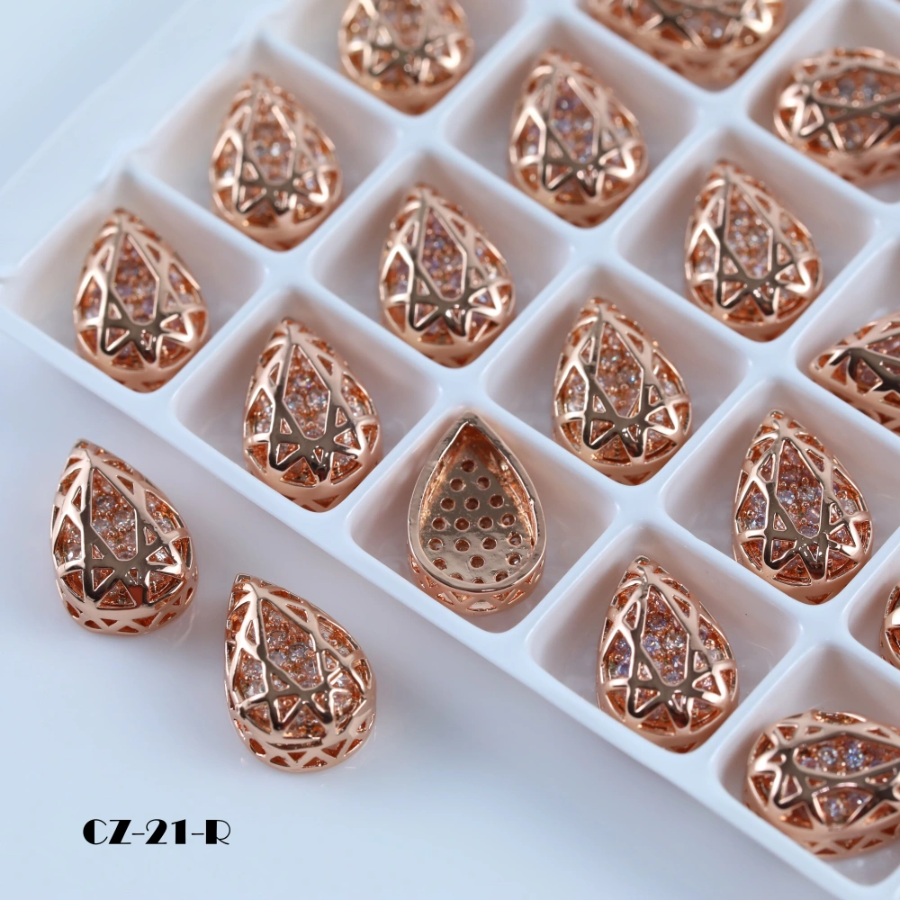 Drop Shaped Claw Rhinestones Drill Cube Series Sparkling Crystal For DIY Bags Shoes Wedding Dress Garmen Handmade Craft Supplies