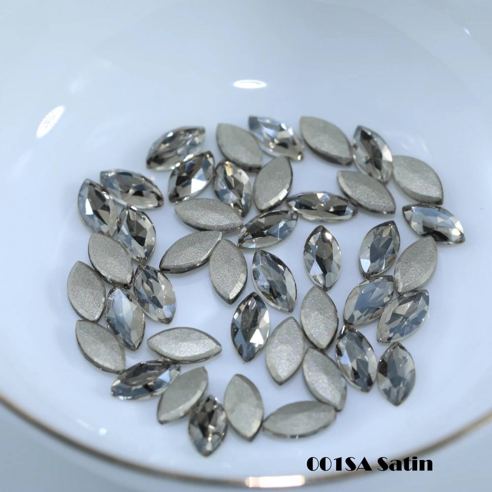 Nevette Flat Back Bevel Edge Plus Rhinestones Shiny Crystal Fancy Stones DIY Handcraft Supplies For Nail Art Bags Wedding Dress
