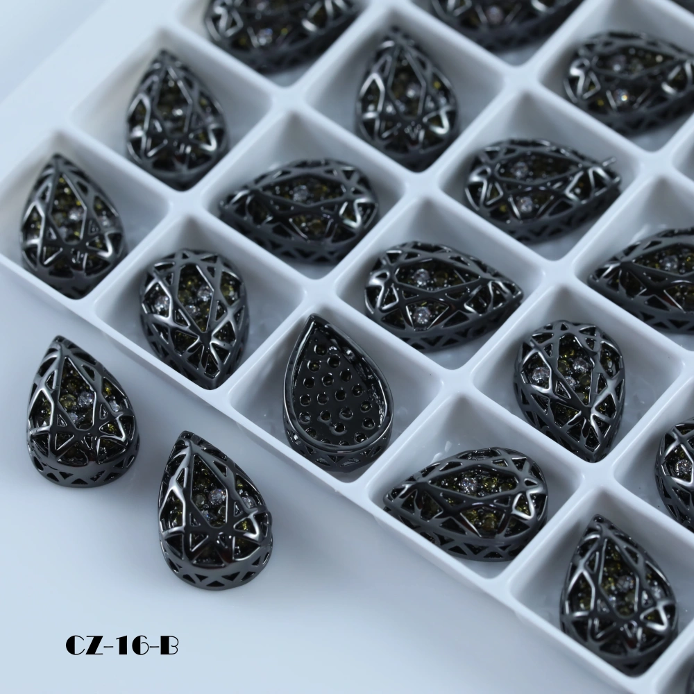 Drop Shaped Claw Rhinestones Drill Cube Series Sparkling Crystal For DIY Bags Shoes Wedding Dress Garmen Handmade Craft Supplies