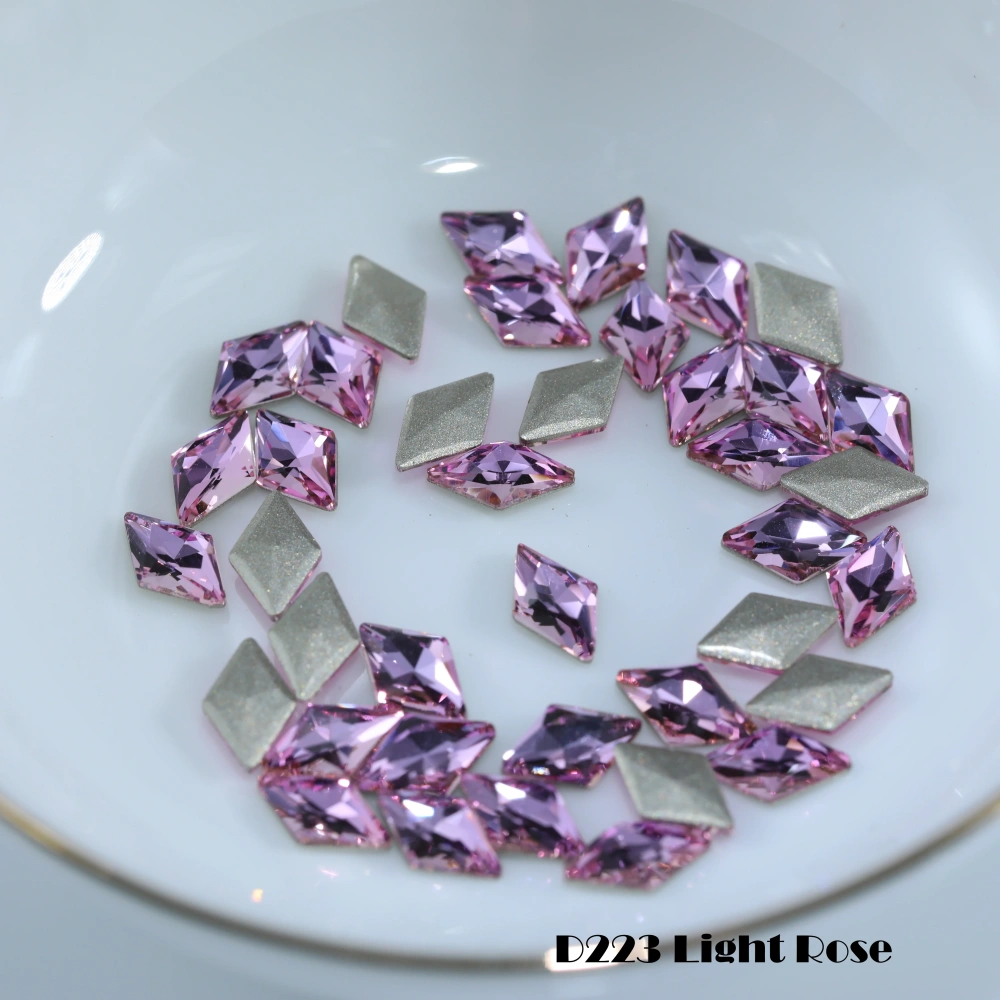 Rhombus Flat Back Bevel Edge Plus Series Rhinestones Shiny Crystal Nail Art Bags Wedding Dress DIY Handcraft Decoration Supplies