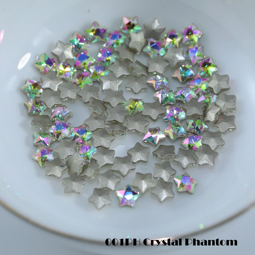 Shiny Crystal Stone Star Flat Back Bevel Edge Plus Rhinestones For Nail Art Bag Wedding Dress DIY Accessories Handcraft Supplies