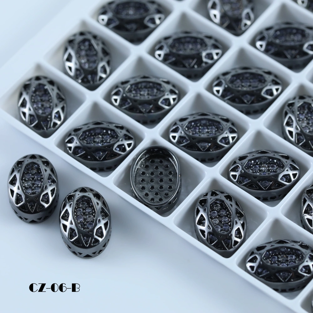 Sparkling Crystal Cube Series Oval Claw Rhinestones Drill DIY Accessories For Bags Shoes Wedding Dress Handmade Craft Supplies