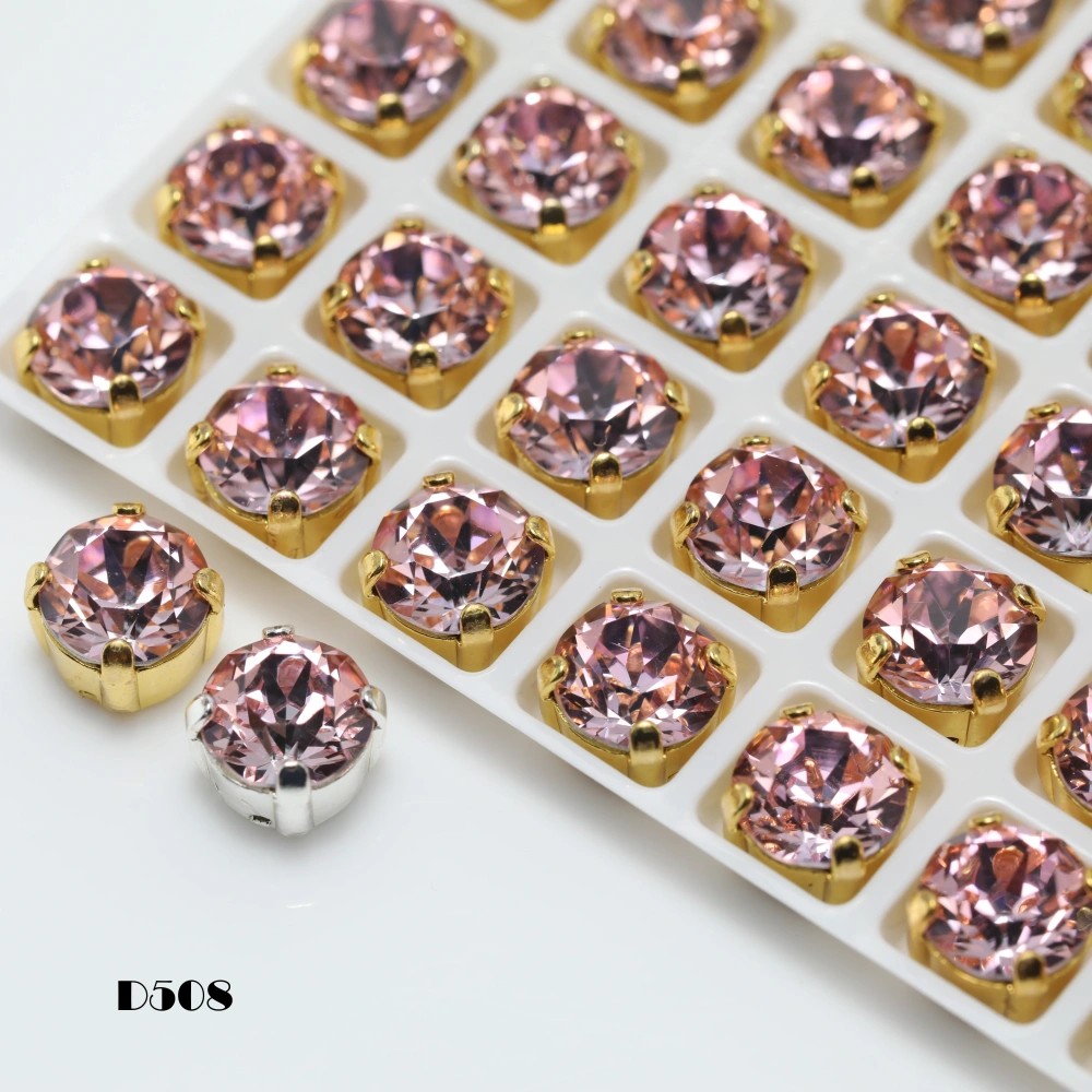 Shiny Crystal Peach Apricot Bloom Series Xirius Chaton Pointed Back Claw Rhinestones For DIY Bags Shoes Wedding Dress  Supplies