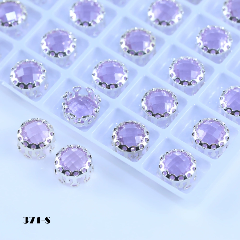 Double Mesh Prong Crystal Shiny Round Bird Nest Claw Rhinestones Beads For Bags Shoes Garment DressDIY Craft Decor Accessories