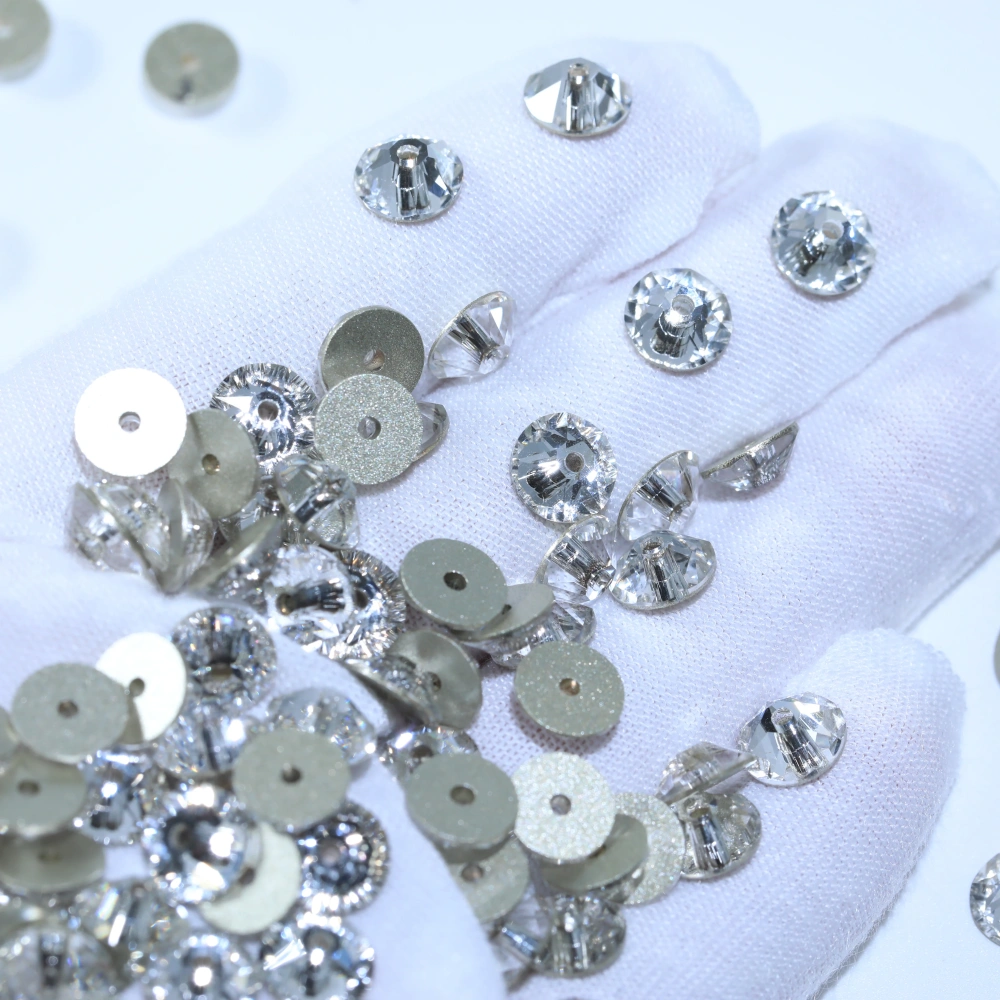 2088 XIRIUS Lochrose not Hotfix Rhinestones 1440Pcs Glass Crystal Normal Color Sewing Shiny Sew-on Stone Cloth DIY Wedding Dress