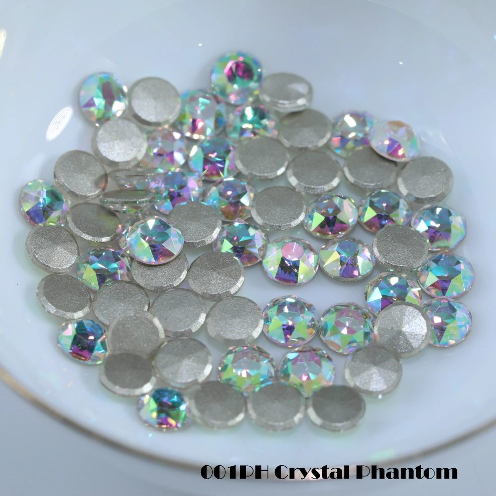 Round Flat Back Bevel Edge Plus Rhinestone Sparkling Crystal DIY Accessories Handcraft Supplies For Nail Art Bags Wedding Dress