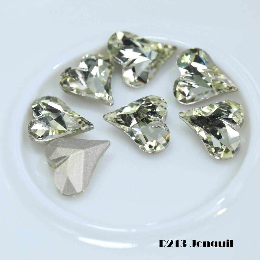 Shiny  Crystal Pro Series Normal Color Sweet Heart Point Back Rhinestones Fancy Stones For Bags Shoes Wedding Dress DIY Supplies