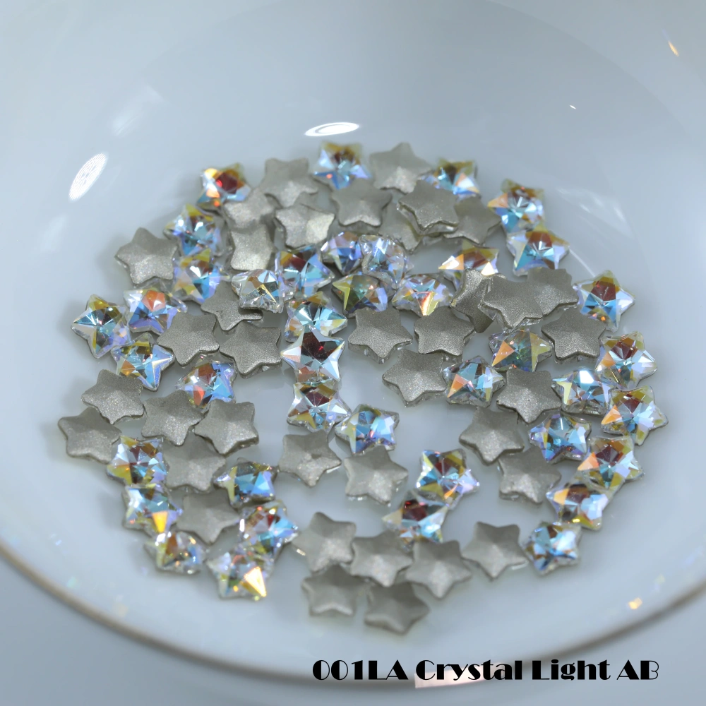 Shiny Crystal Stone Star Flat Back Bevel Edge Plus Rhinestones For Nail Art Bag Wedding Dress DIY Accessories Handcraft Supplies