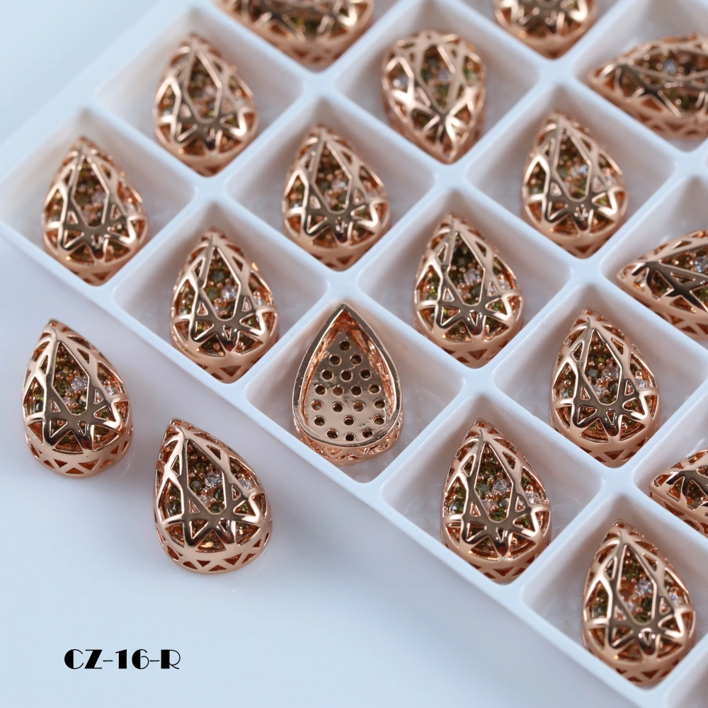Drop Shaped Claw Rhinestones Drill Cube Series Sparkling Crystal For DIY Bags Shoes Wedding Dress Garmen Handmade Craft Supplies