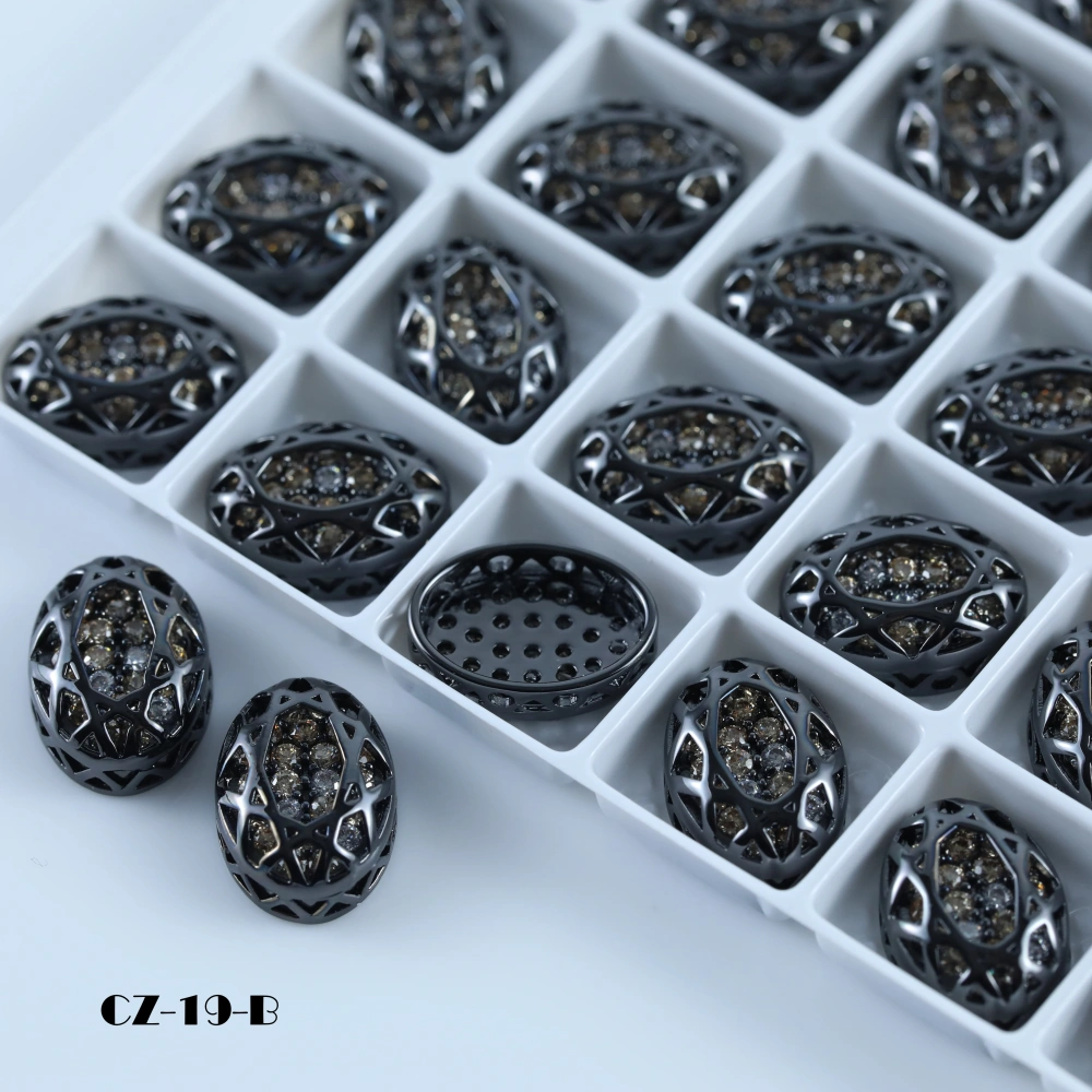 Sparkling Crystal Cube Series Oval Claw Rhinestones Drill DIY Accessories For Bags Shoes Wedding Dress Handmade Craft Supplies