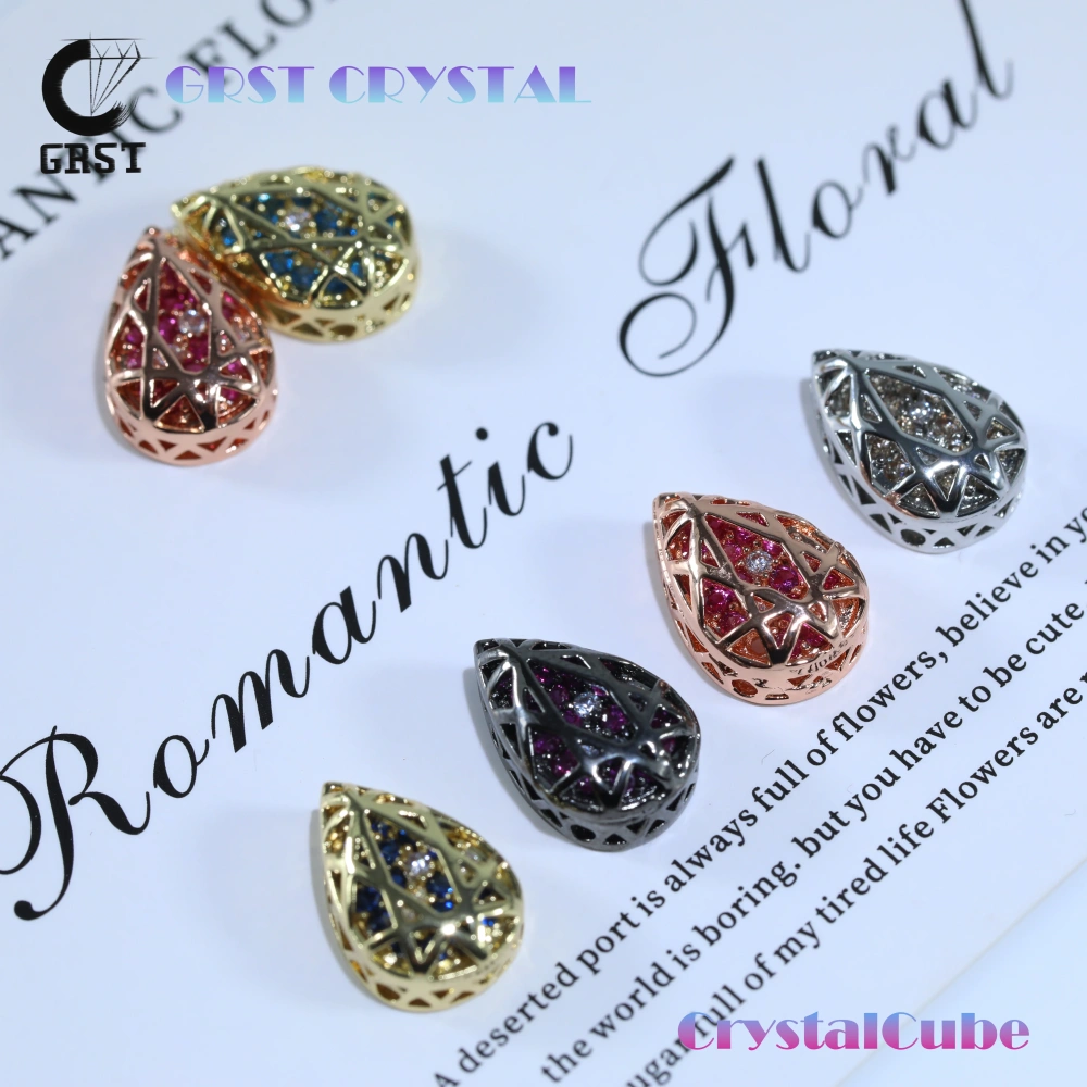 Drop Shaped Claw Rhinestones Drill Cube Series Sparkling Crystal For DIY Bags Shoes Wedding Dress Garmen Handmade Craft Supplies
