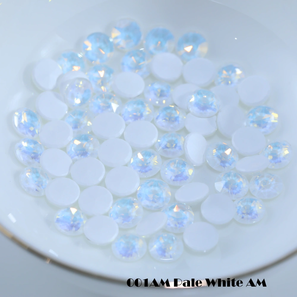 Round Flat Back Bevel Edge Plus Rhinestone Sparkling Crystal DIY Accessories Handcraft Supplies For Nail Art Bags Wedding Dress