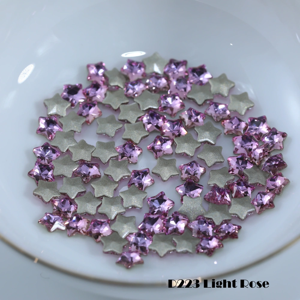 Shiny Crystal Stone Star Flat Back Bevel Edge Plus Rhinestones For Nail Art Bag Wedding Dress DIY Accessories Handcraft Supplies