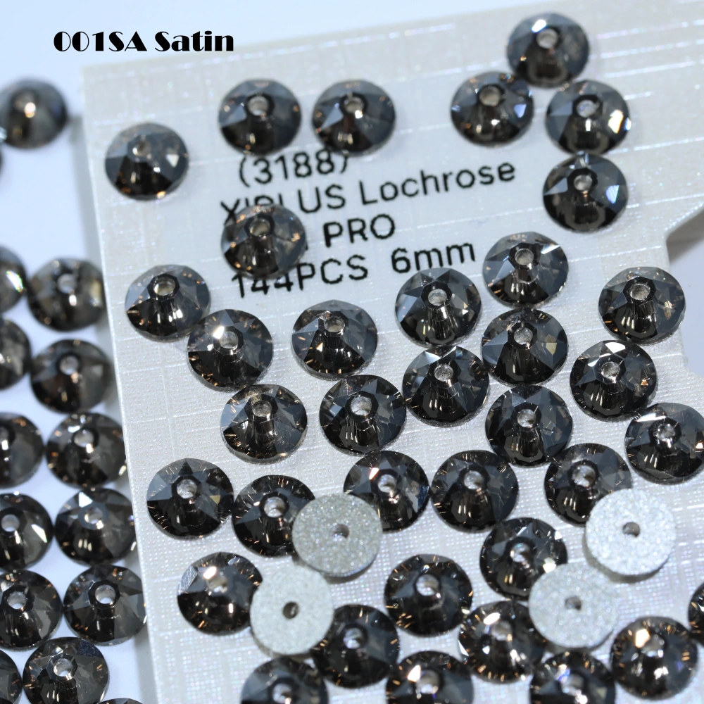 2088 XIRIUS Lochrose not Hotfix Rhinestones 1440Pcs Glass Crystal Normal Color Sewing Shiny Sew-on Stone Cloth DIY Wedding Dress
