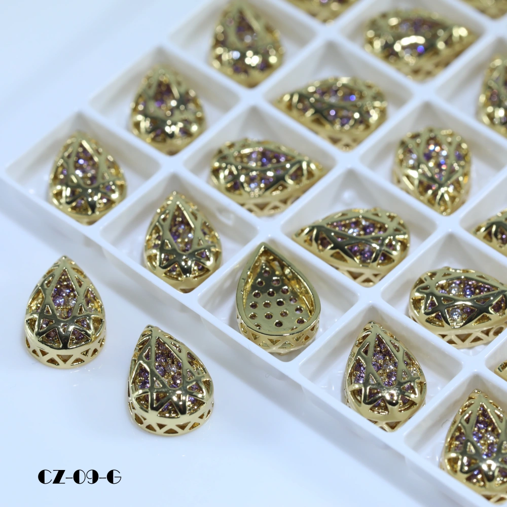 Drop Shaped Claw Rhinestones Drill Cube Series Sparkling Crystal For DIY Bags Shoes Wedding Dress Garmen Handmade Craft Supplies