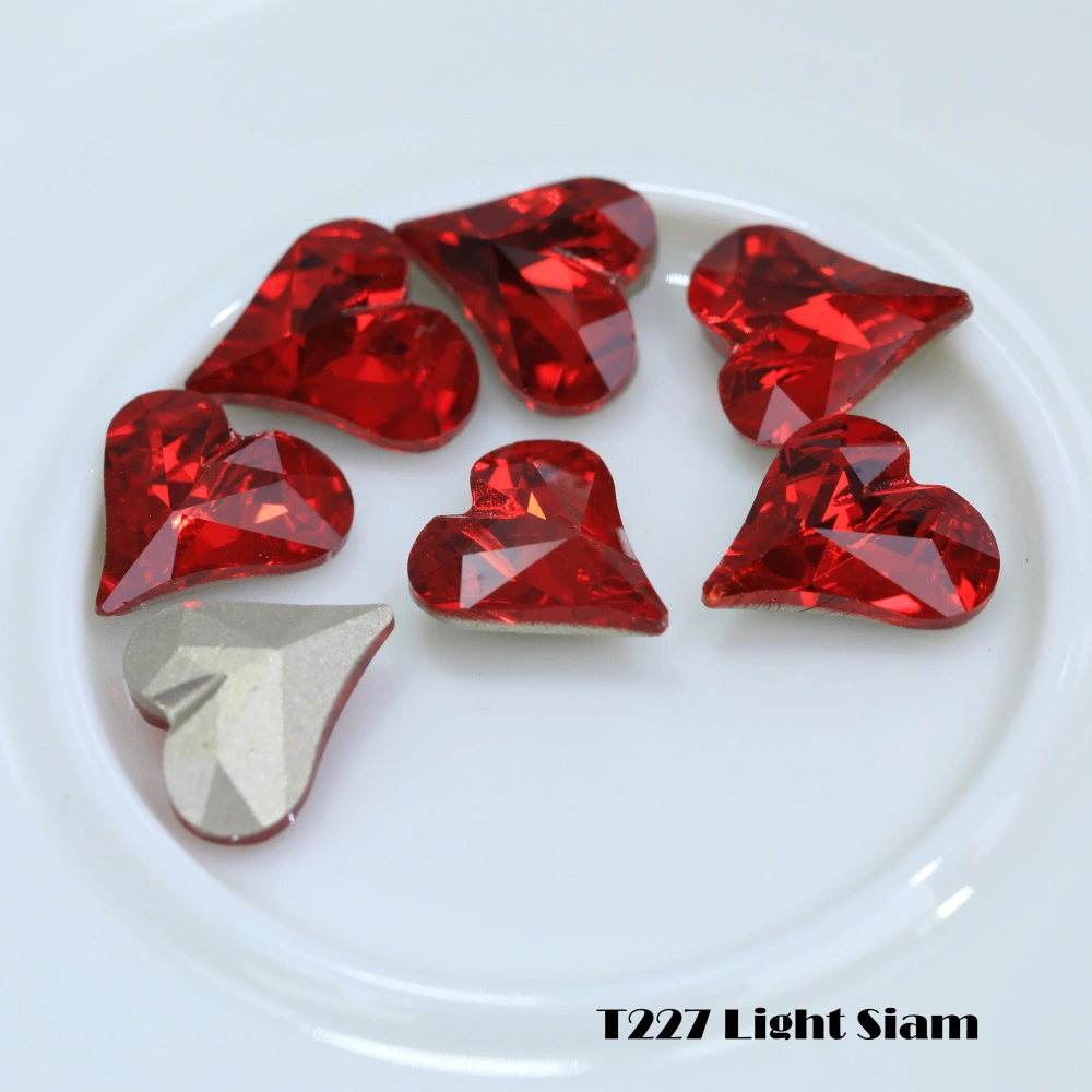 Shiny  Crystal Pro Series Normal Color Sweet Heart Point Back Rhinestones Fancy Stones For Bags Shoes Wedding Dress DIY Supplies