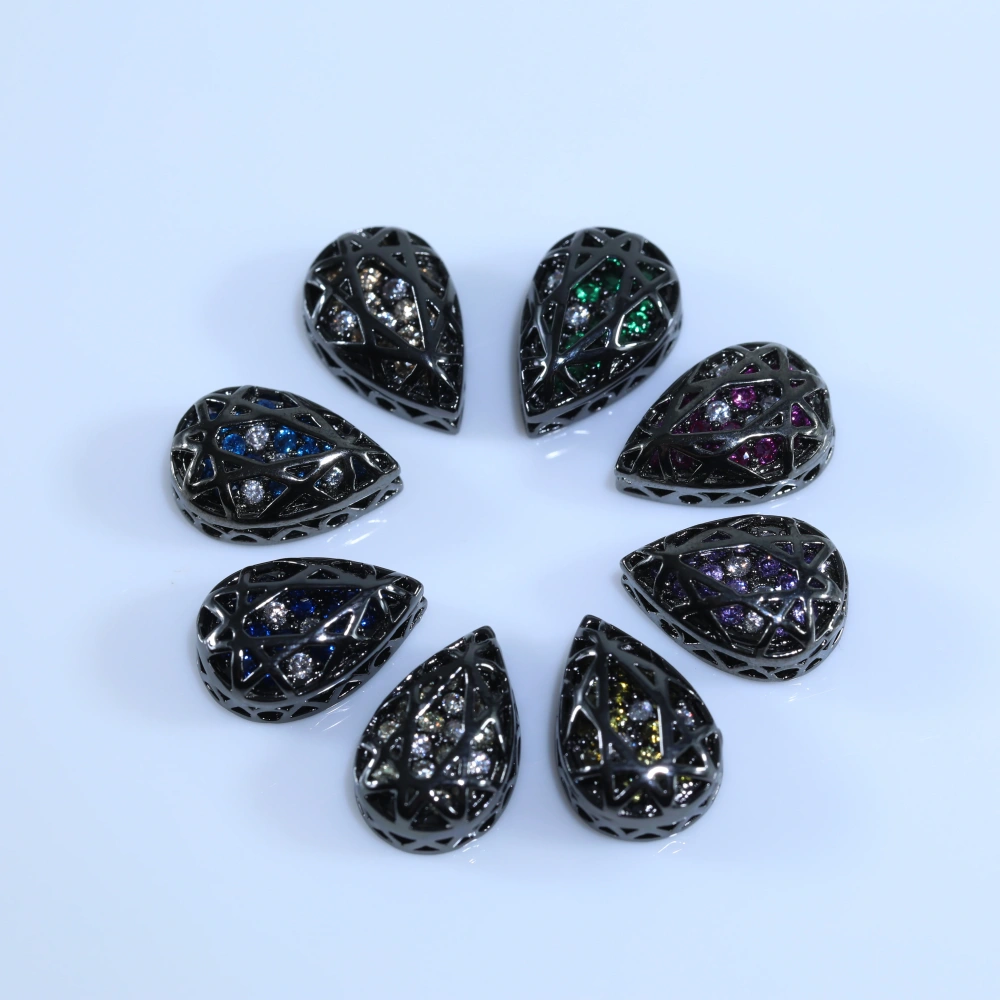 Drop Shaped Claw Rhinestones Drill Cube Series Sparkling Crystal For DIY Bags Shoes Wedding Dress Garmen Handmade Craft Supplies